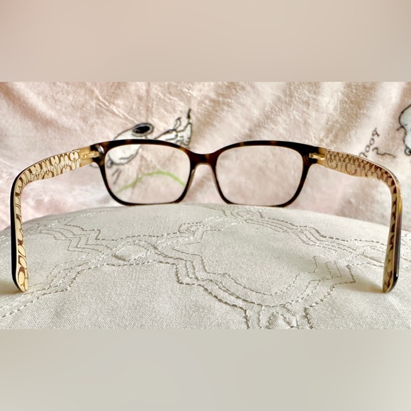 Coach HC6062 Darcy Dark Tortoise Sand Signature CC Brown FRAME ONLY - Picture 4 of 7